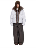 Vintage Fur Collar Down Jacket