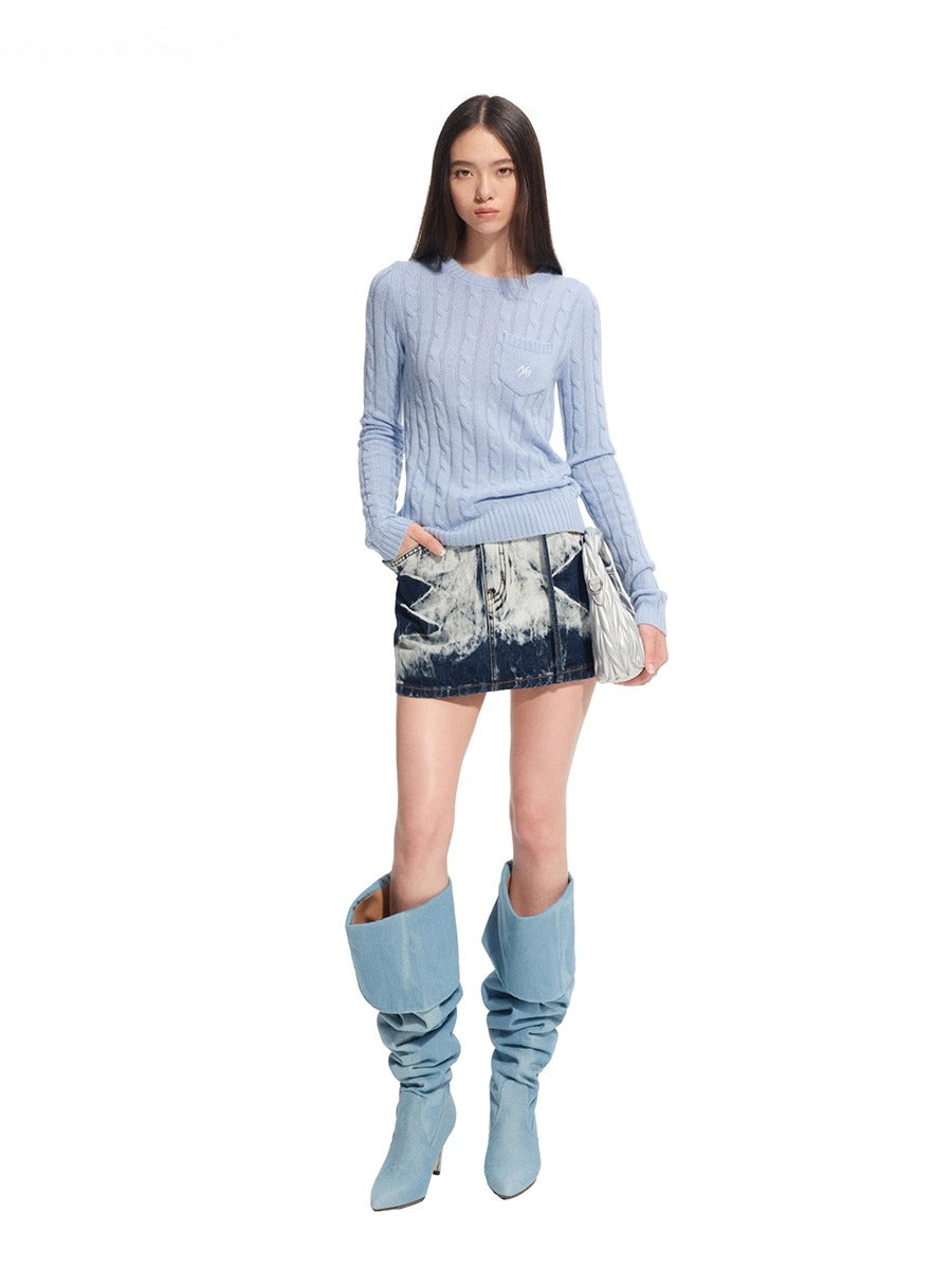 Volcano Denim Mini Skirt