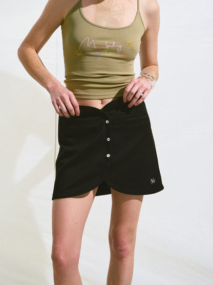 Embroidered Gradient Rhinestone Casual Pants