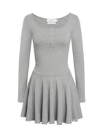 Square Neck A-Line Dress