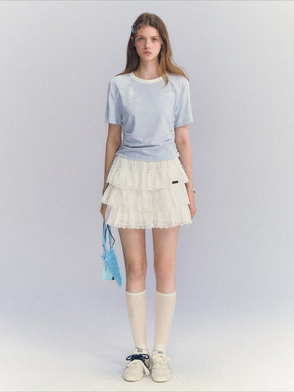 Contrast Drawstring Tee