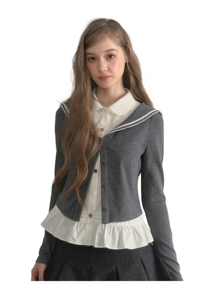 Sailor Two-Piece Knit Tee