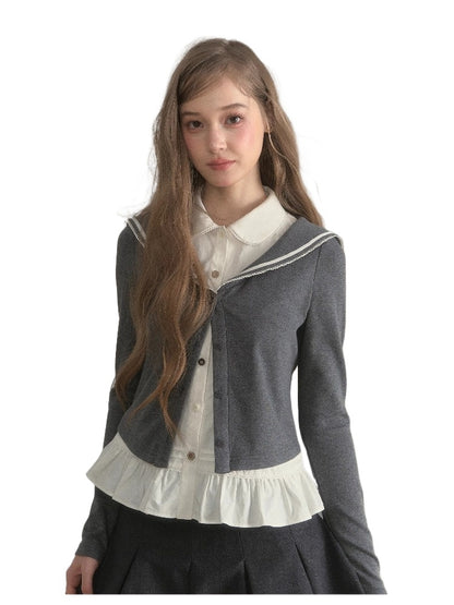 Sailor Two-Piece Knit Tee