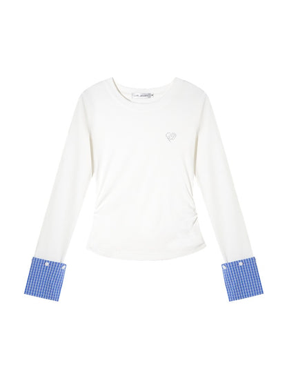 Gray &amp; Blue 2-in-1 Plaid Hoodie Jacket