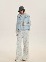 Floral Waffle Hoodie & Pants Set