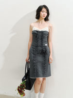 Miu-Style Lace Trimmed Camisole & Skirt Set