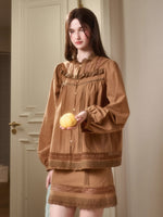 Cosagach Little World Cotton Shirt & Skirt Set
