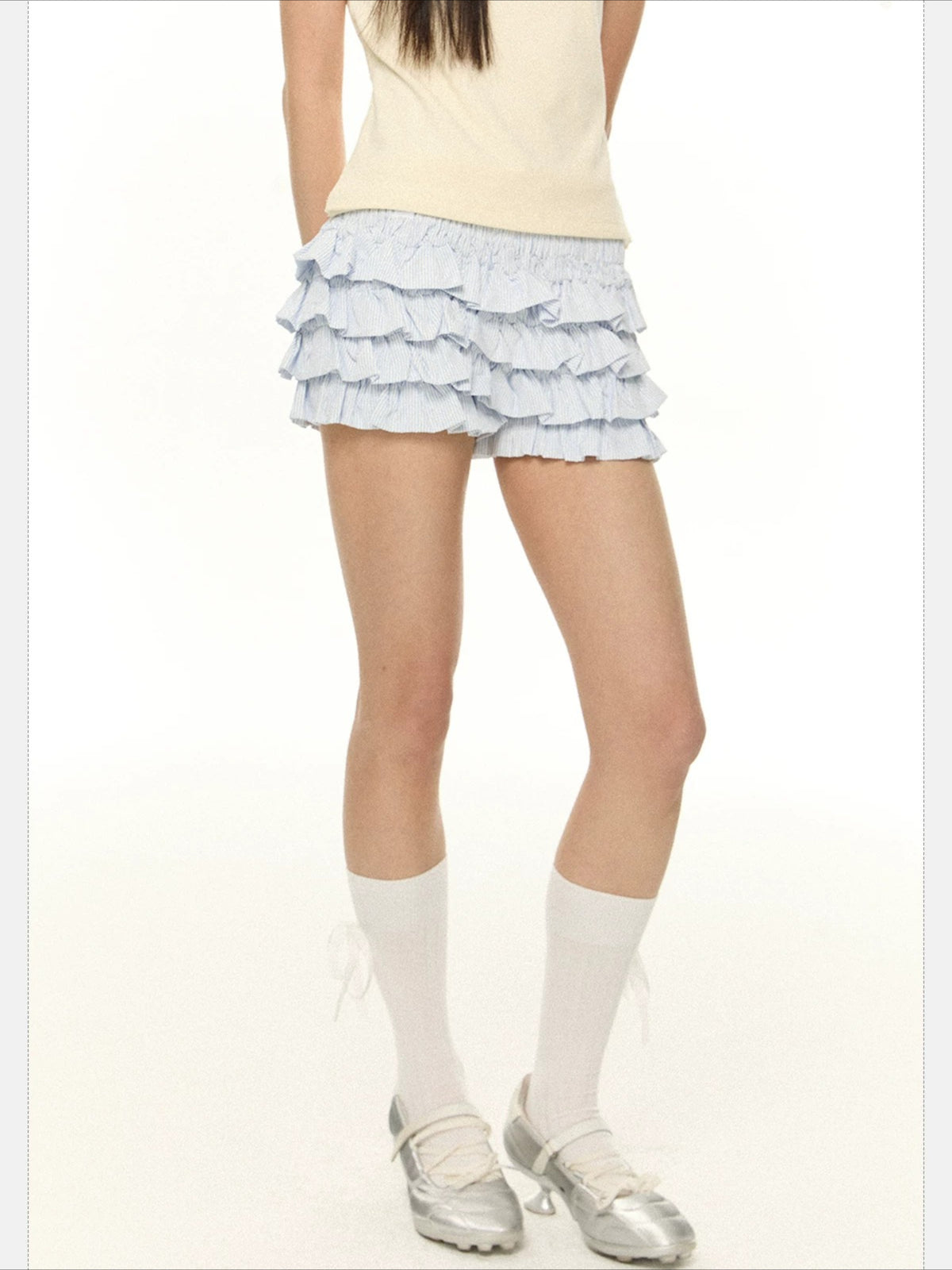 Layered A-Line Skirt Shorts