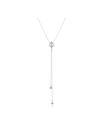 Iris Zircon Tassel Necklace