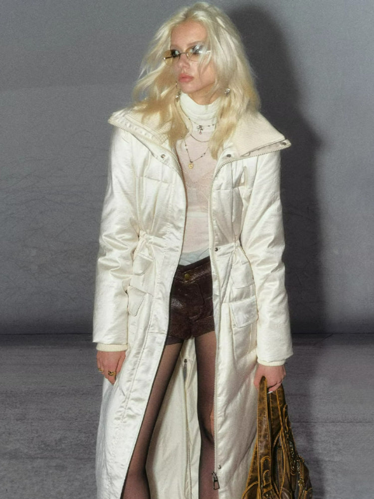 Belted Long Down Jacket