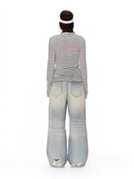 Layered Stripe Drape Top