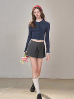 Silky Wool Cropped Cardigan