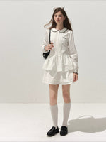 Embroidered Babydoll Dress