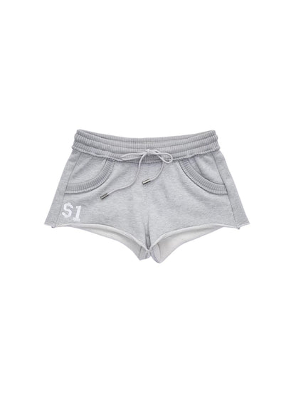Bone Embroidery Sweat Shorts