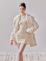 Oversized Lamb Wool Coat Blazer