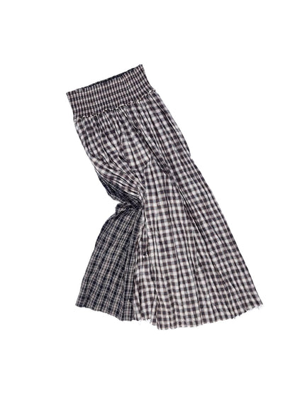Plaid Ruffle Shirt &amp; Skirt Set