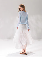 Pearl Texture Tiered Skirt