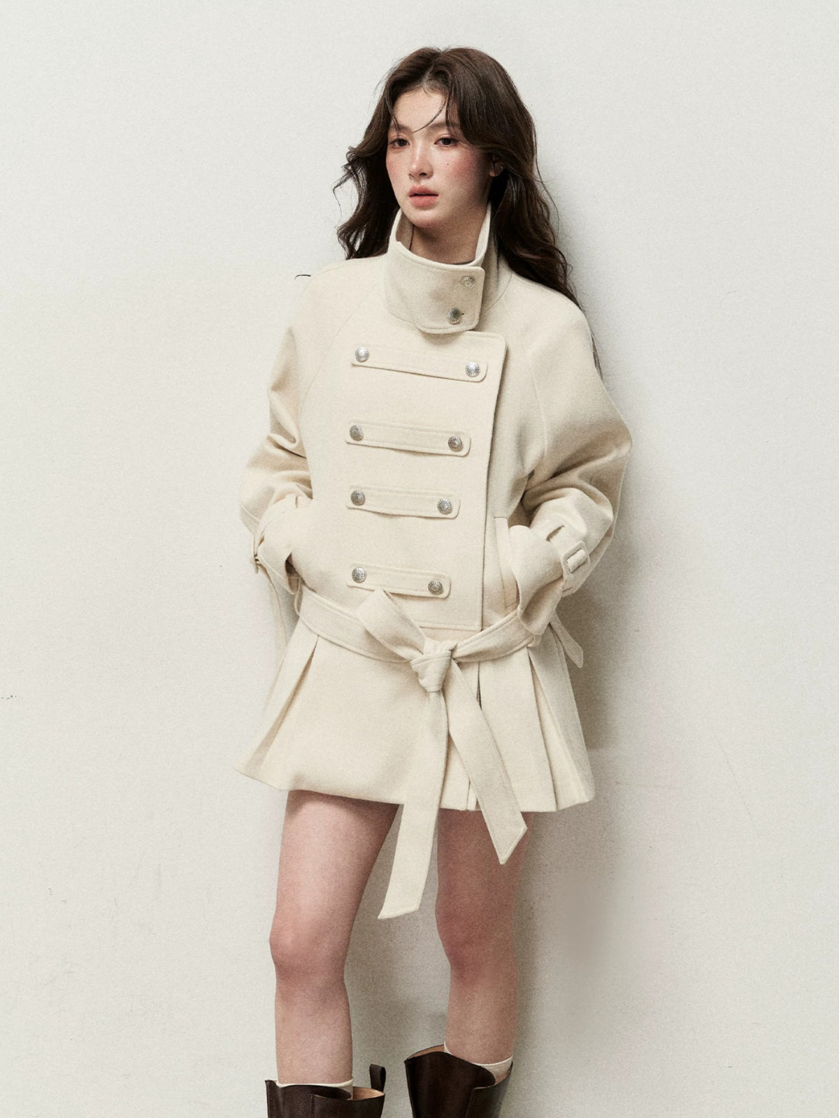 Napoleon Double-Breasted Wool Coat