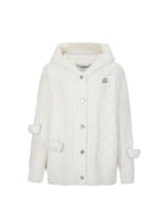 Fuzzy Weave Knit Cardigan