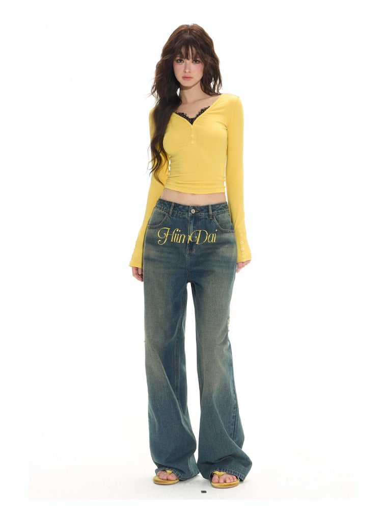 Relaxed Vintage Wide-Leg Jeans
