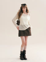 Corduroy A Line Skirt