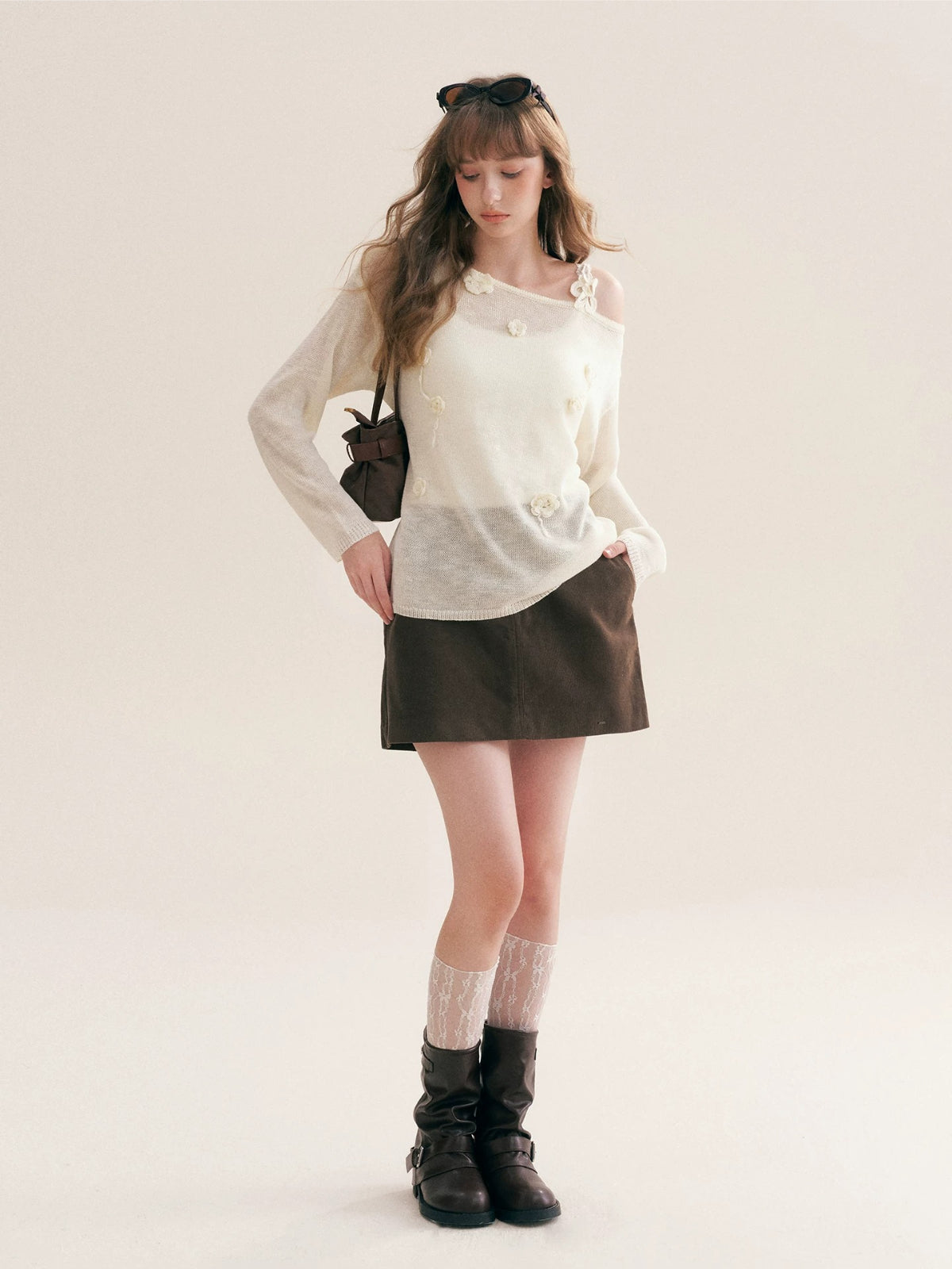 Corduroy A Line Skirt