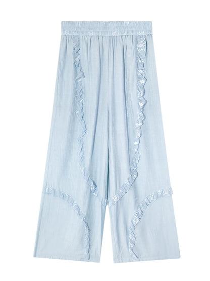 Lace Wide Leg Pants