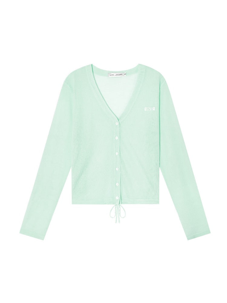 Ice Silk Tie Cardigan