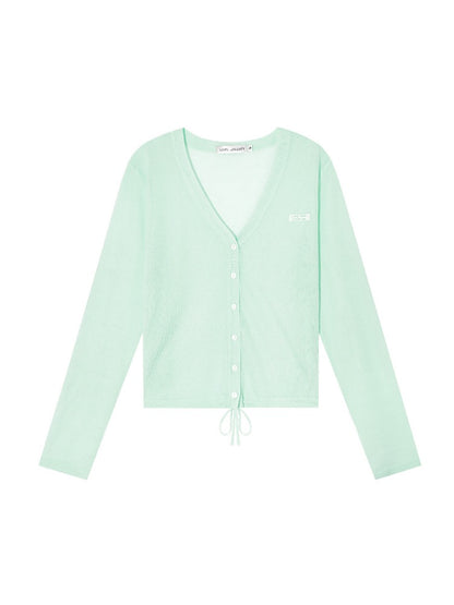 Ice Silk Tie Cardigan