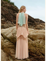 Laguna Lace Halter Maxi Dress