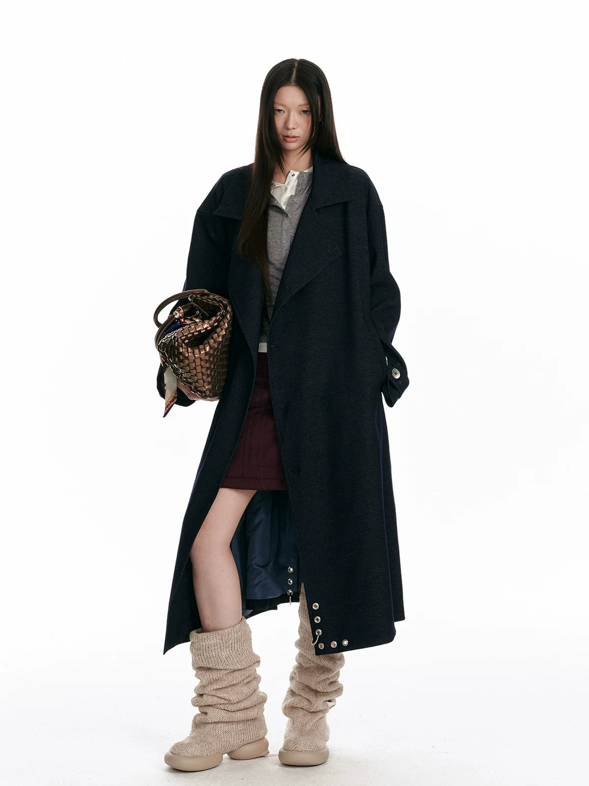 Korean Double Collar Trench Coat