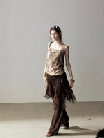 Brown Bohemian Tank Top