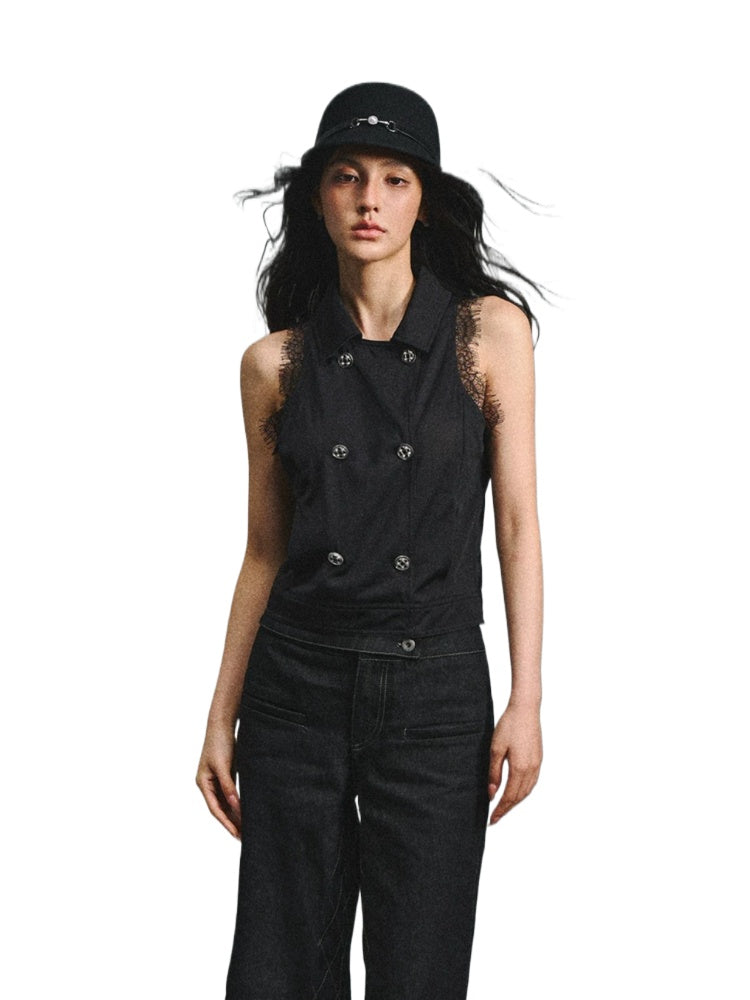 Detachable Cape Two-Piece Chiffon Top