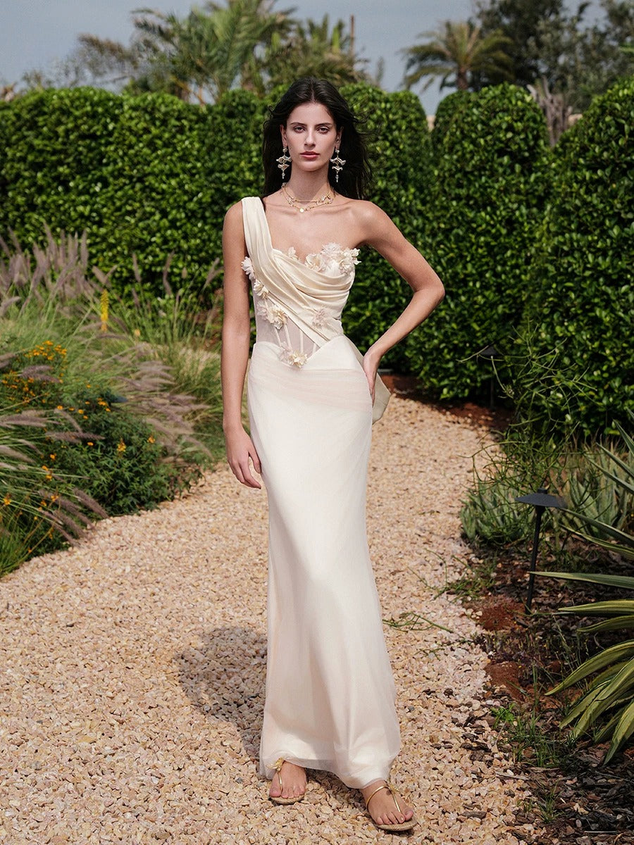 Sculpt Mesh Maxi Dress