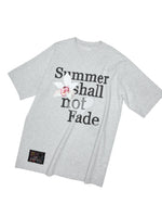 Oversize Floral Alphabet Printed T-shirt