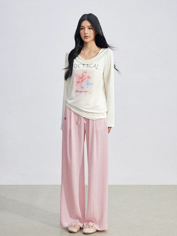 Floral Draped Tee