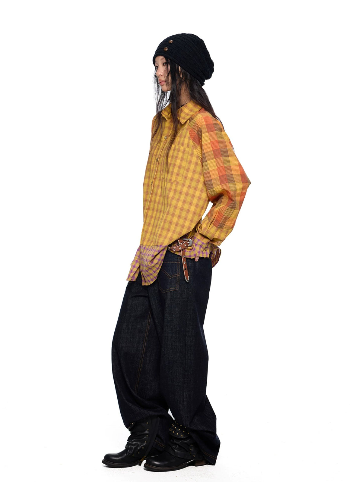 Dopamine Plaid Oversized Shirt