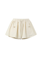 Navy Blue Pocket Drawstring Skort