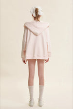 Pink & Blue Organic Fleece Hoodie