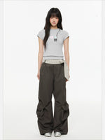 Pocket Pleated Cargo Pants