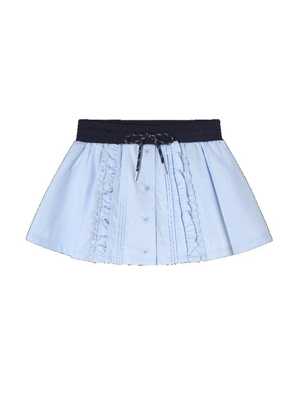 Pleated Ribbon Bow Skirt