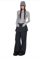 Layered Straight Pants