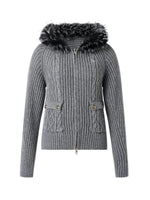 Solomon Cable Knit Hooded Cardigan