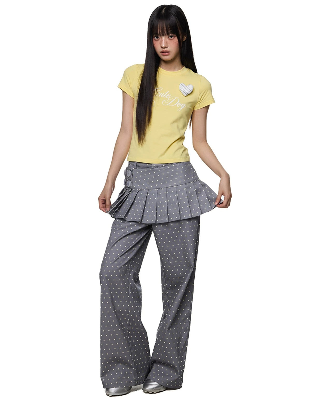 Detachable Polka Dot Pants