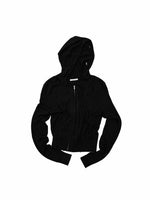 Distressed Hooded Knit Cardigan