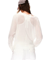 Lyocell Two-Piece Draped Top