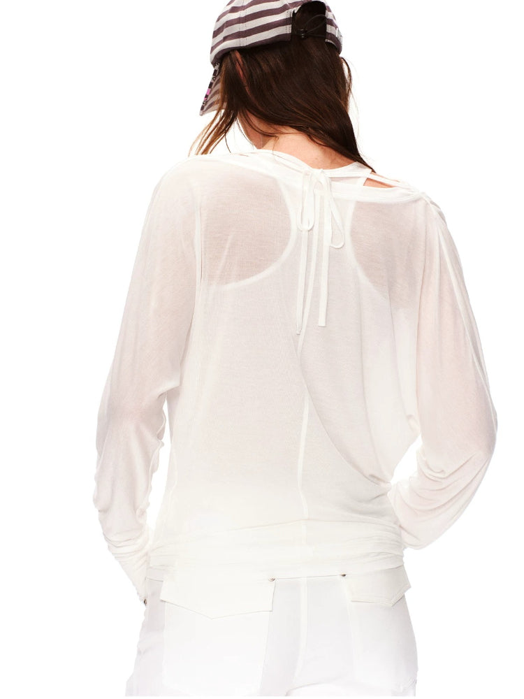 Lyocell Two-Piece Draped Top