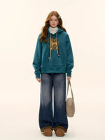 Pony Embroidery Fleece Hoodie