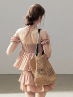 Ginger Yellow Halter Top & Skirt Set