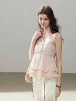 Square Neck Lace Top